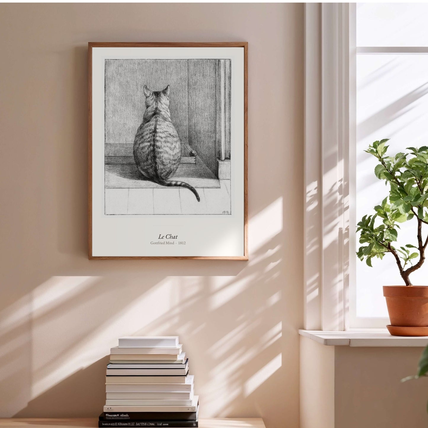 Le Chat, Gottfried Mind | Affiche Art Premium en situation