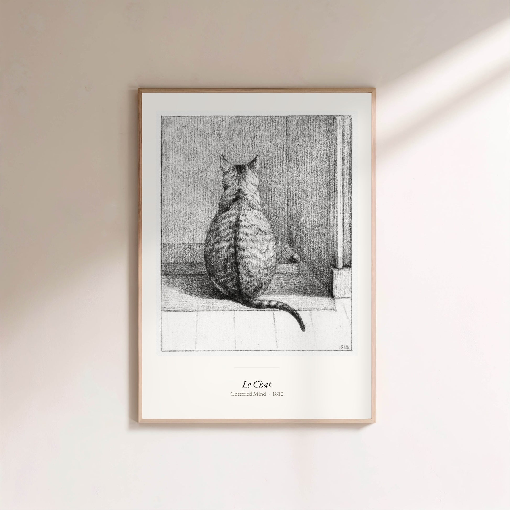 Le Chat, Gottfried Mind | Affiche Art Premium en situation