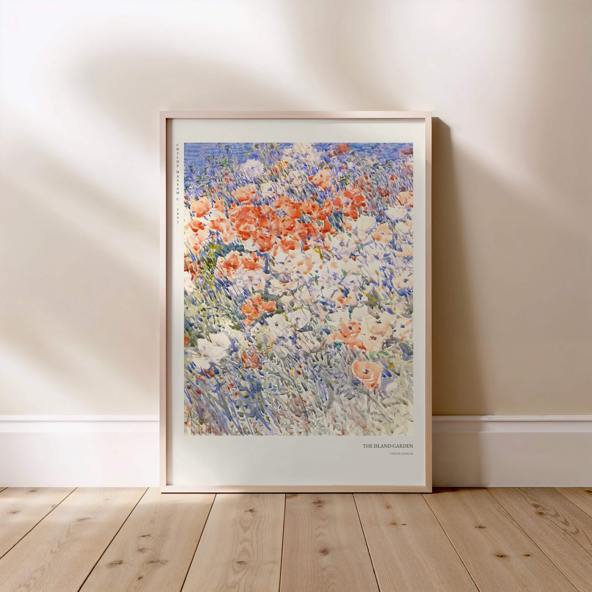 Le Jardin de l'Ile - Childe Hassam - Affiche Impressionnisme Américain