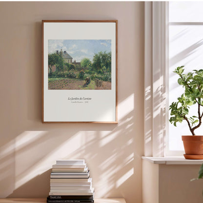 Le Jardin de l'artiste, Camille Pissarro | Affiche Art Premium en situation
