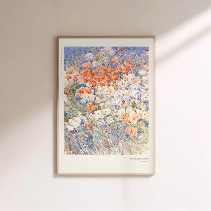 Le Jardin de l'Ile - Childe Hassam - Affiche Impressionnisme Américain en situation