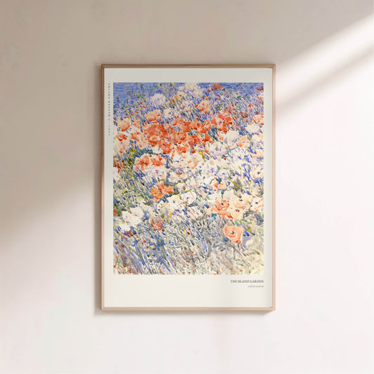 Le Jardin de l'Ile - Childe Hassam - Affiche Impressionnisme Américain en situation