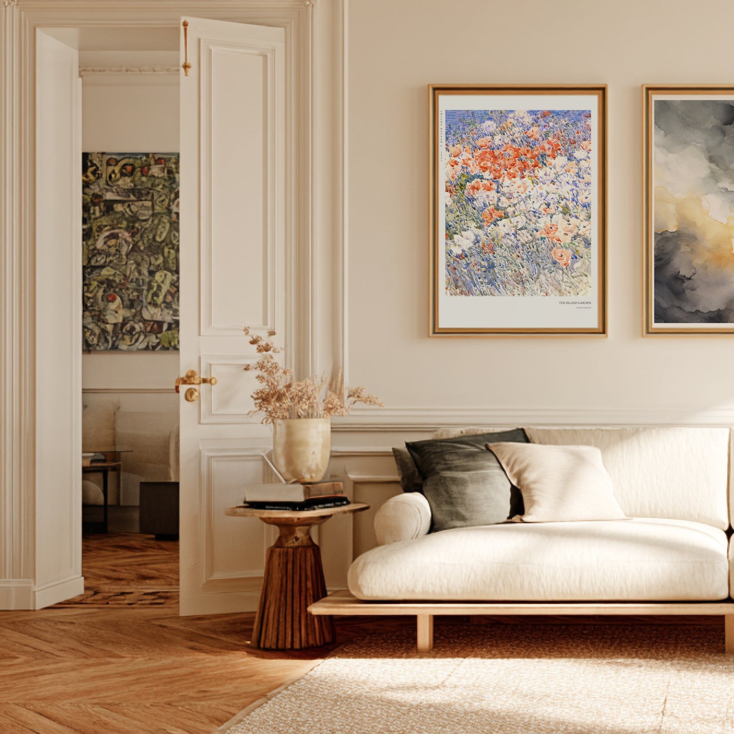 Le Jardin de l'Ile - Childe Hassam - Affiche Impressionnisme Américain en situation