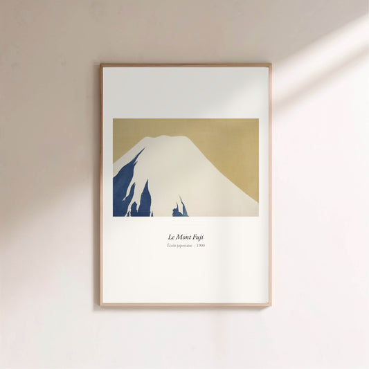 Le Mont Fuji, École japonaise | Affiche Art Premium en situation
