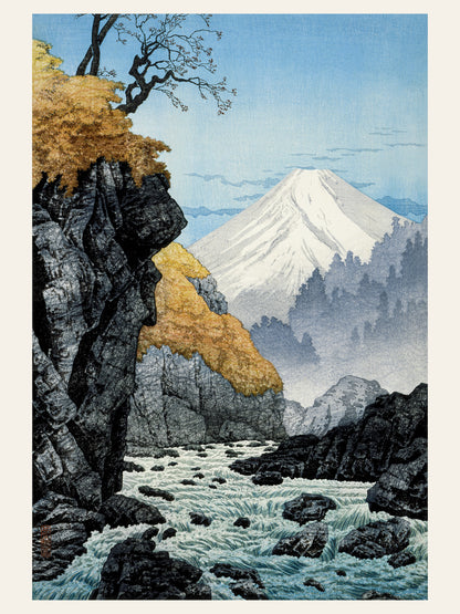 Le Pied du Mont Ashitaka - Hiroaki Takahashi - Estampe Japonaise