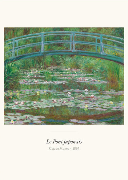 Le Pont japonais, Claude Monet | Affiche Art Premium, l'affiche seule, papier épais mat éco-responsable