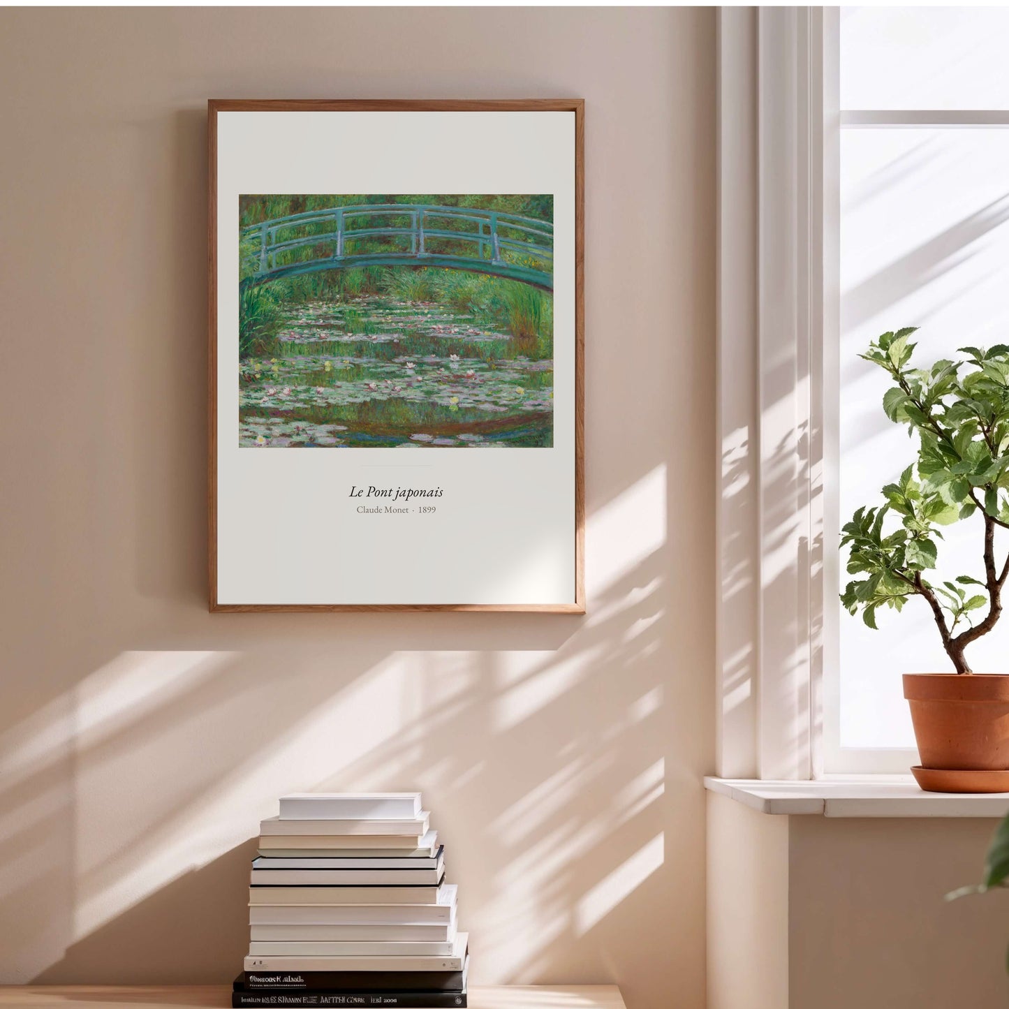 Le Pont japonais, Claude Monet | Affiche Art Premium en situation