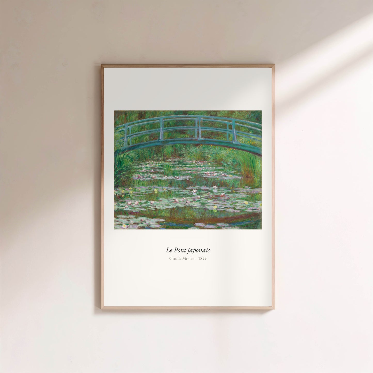 Le Pont japonais, Claude Monet | Affiche Art Premium en situation