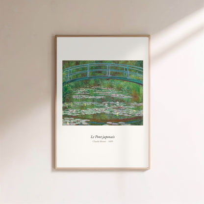 Le Pont japonais, Claude Monet | Affiche Art Premium en situation