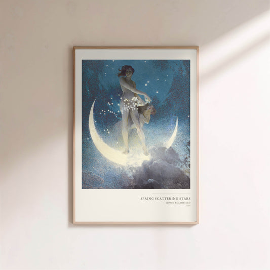 Le Printemps semant les Etoiles - Edwin Blashfield - Affiche Art Allégorique en situation