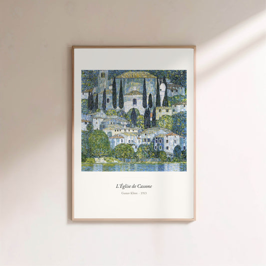 L'Église de Cassone, Gustav Klimt | Affiche Art Premium en situation