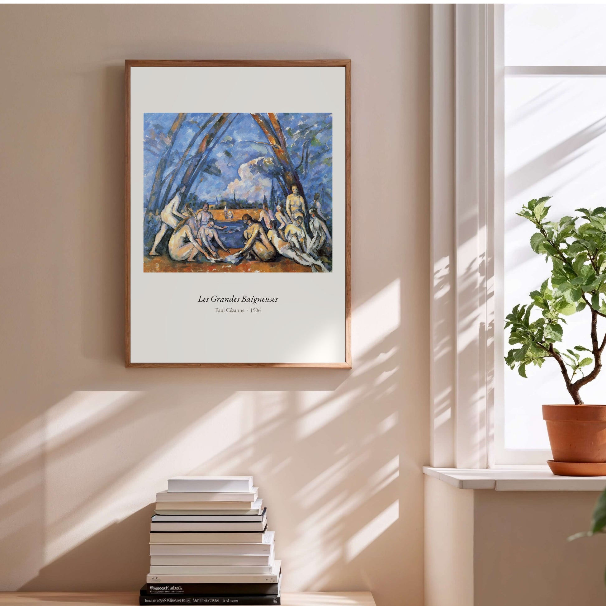 Les Grandes Baigneuses, Paul Cézanne | Affiche Art Premium en situation