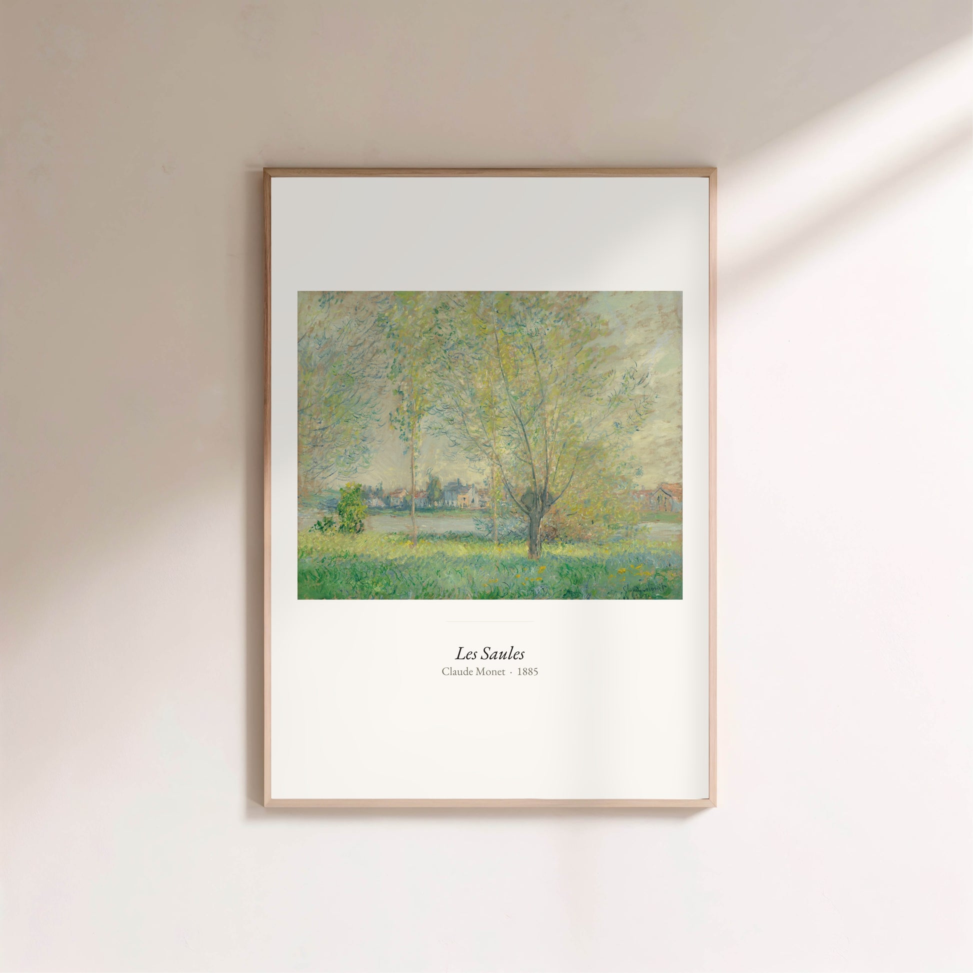 Les Saules, Claude Monet | Affiche Art Premium en situation