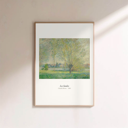 Les Saules, Claude Monet | Affiche Art Premium en situation