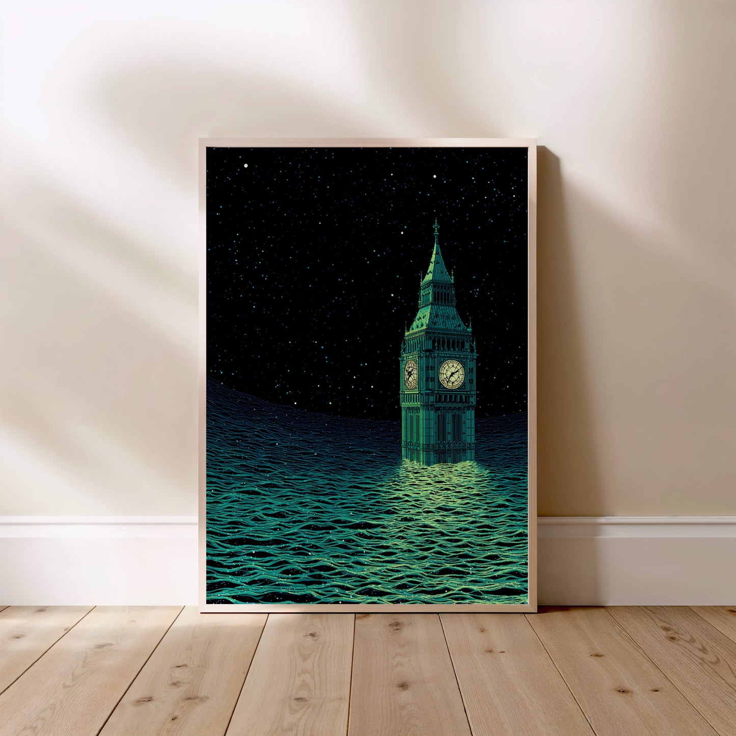 London Underwater, affiche encadrée