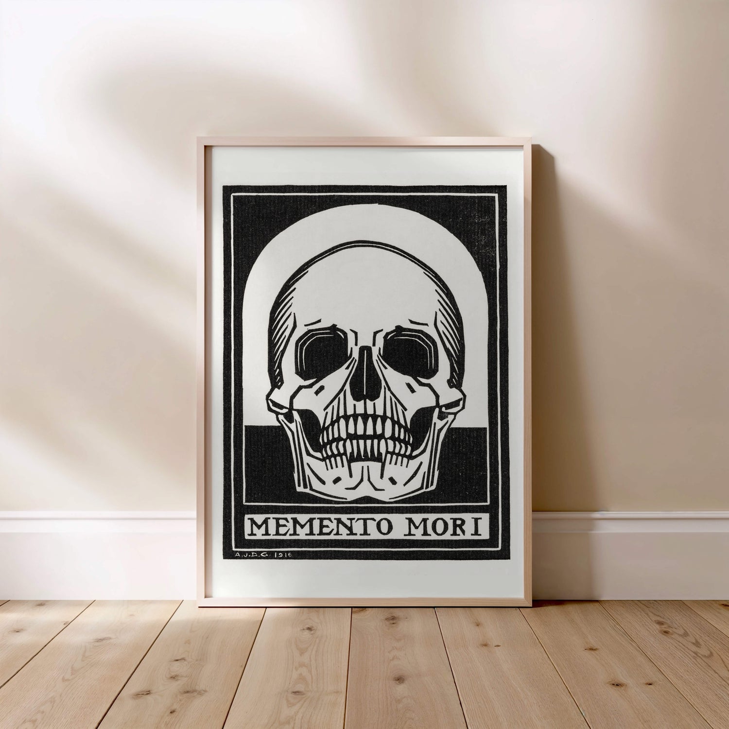 Memento Mori - Julie de Graag - Gravure Art Nouveau
