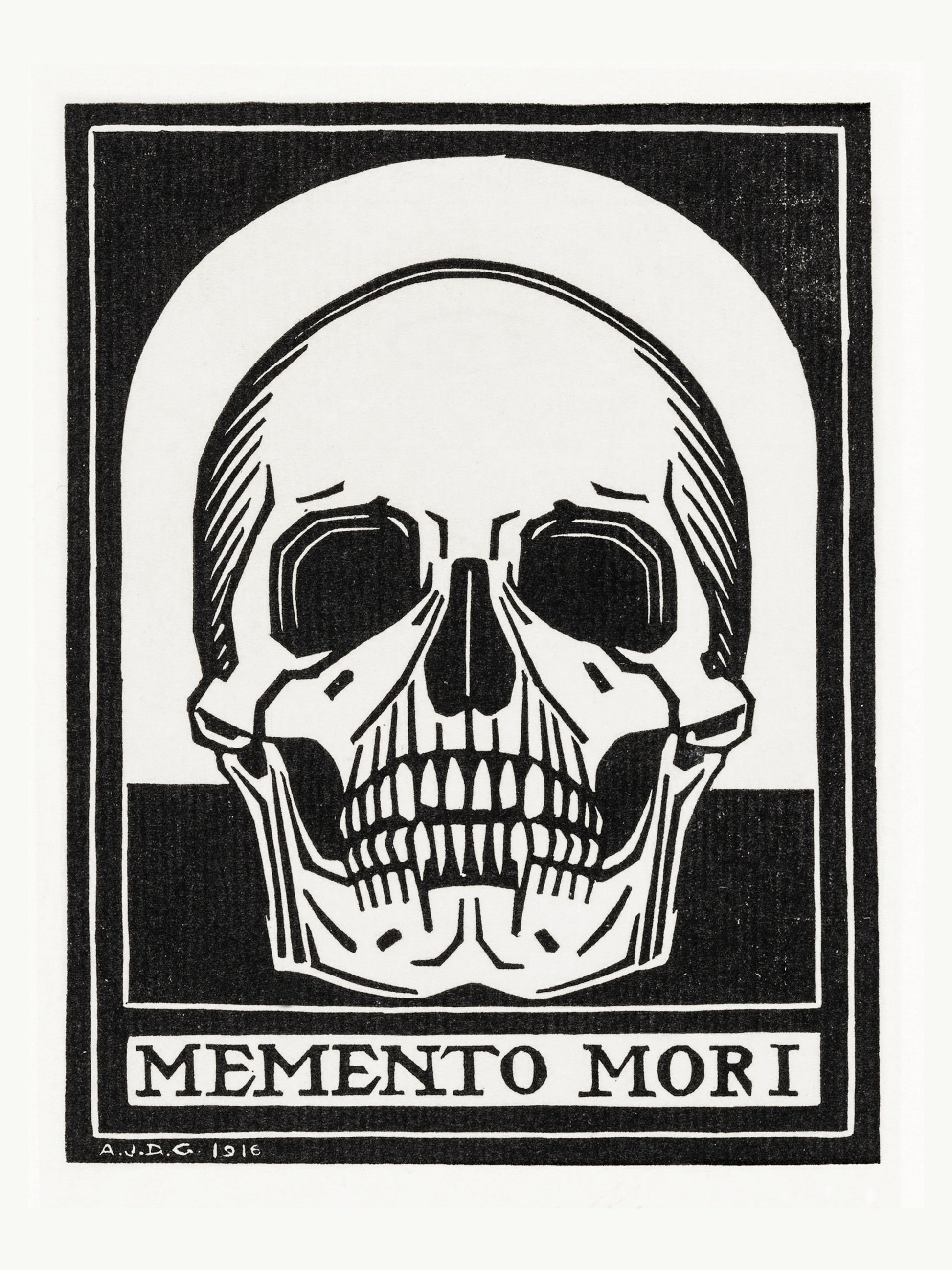 Memento Mori - Julie de Graag - Gravure Art Nouveau