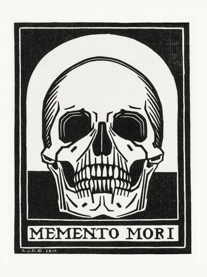 Memento Mori - Julie de Graag - Gravure Art Nouveau