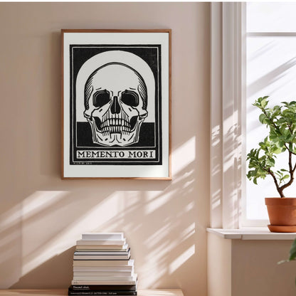 Memento Mori - Julie de Graag - Gravure Art Nouveau en situation
