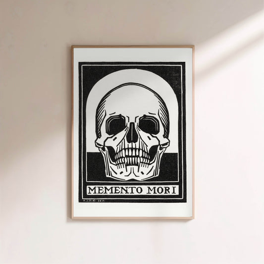 Memento Mori - Julie de Graag - Gravure Art Nouveau en situation