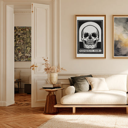 Memento Mori - Julie de Graag - Gravure Art Nouveau en situation