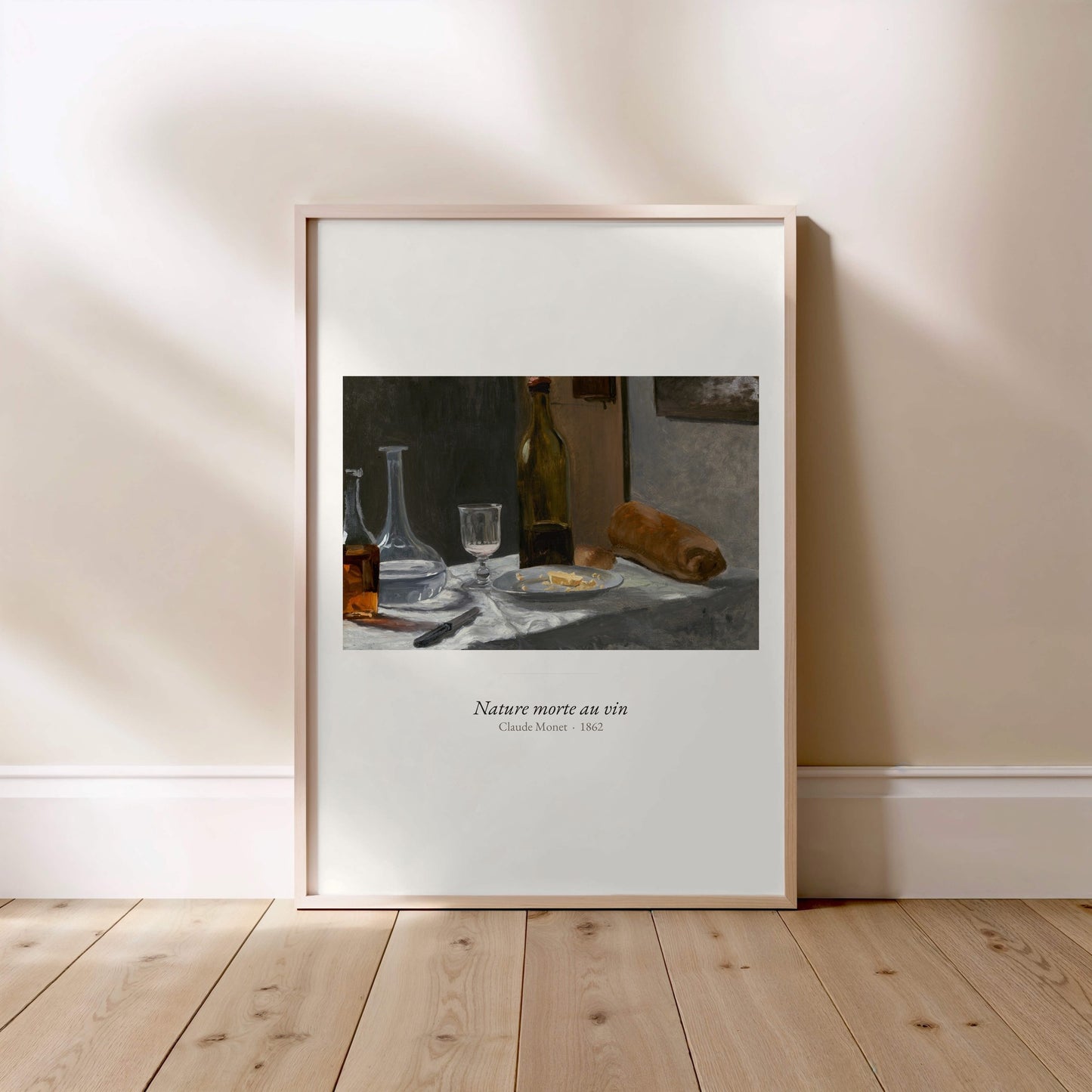 Nature morte au vin, Claude Monet | Affiche Art Premium