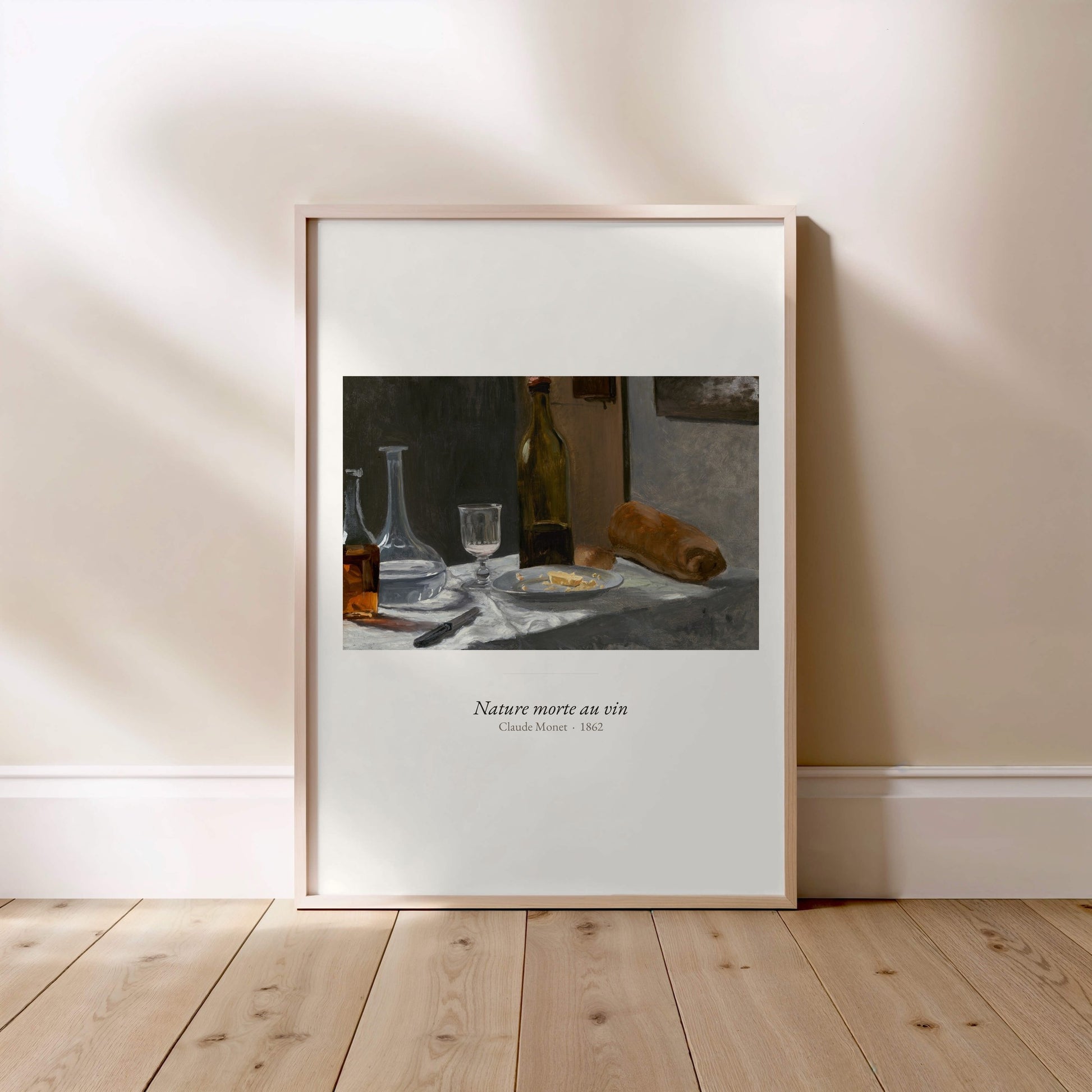 Nature morte au vin, Claude Monet | Affiche Art Premium