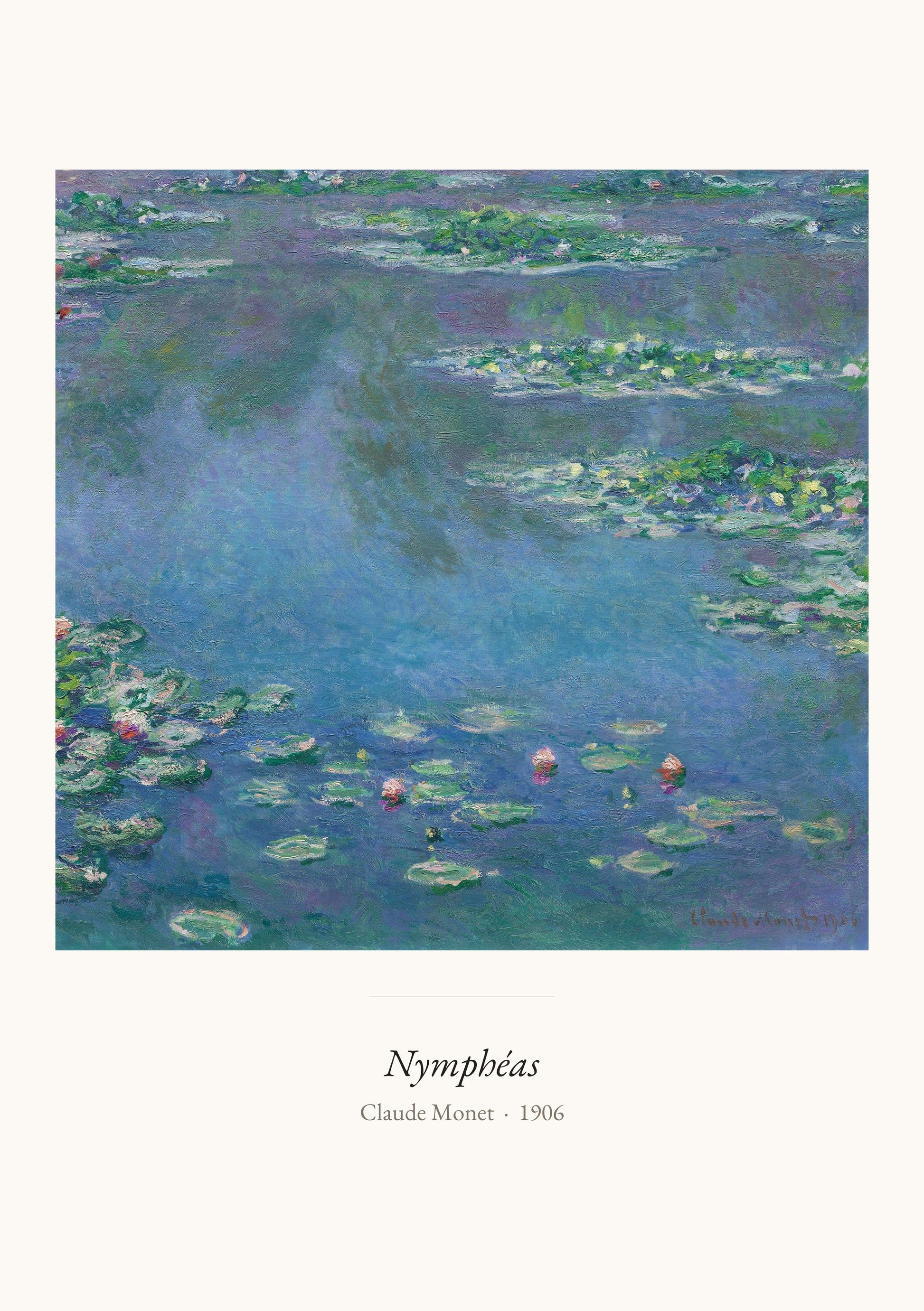 Nymphéas, Claude Monet | Affiche Art Premium