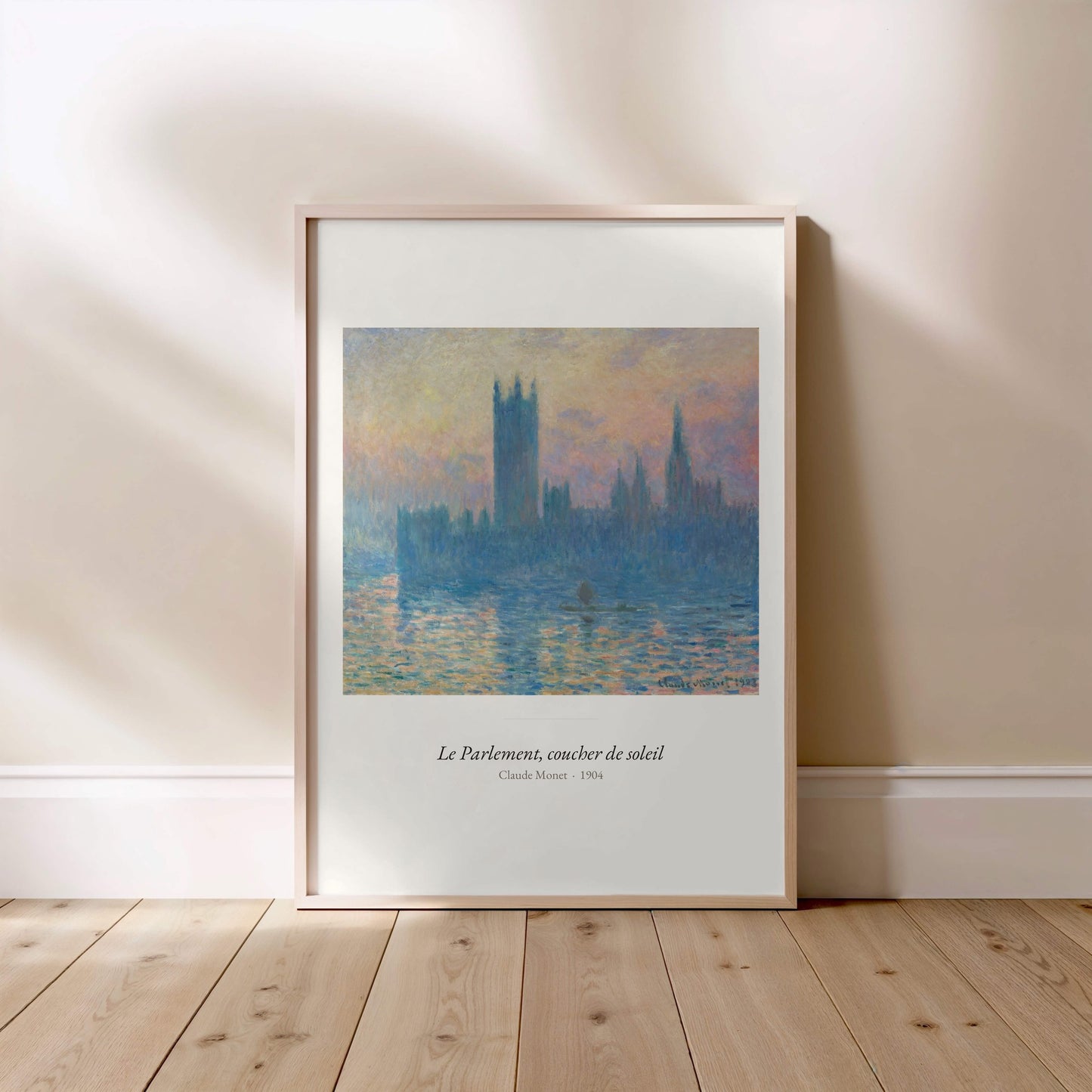 Le Parlement, coucher de soleil, Monet | Affiche Art Premium