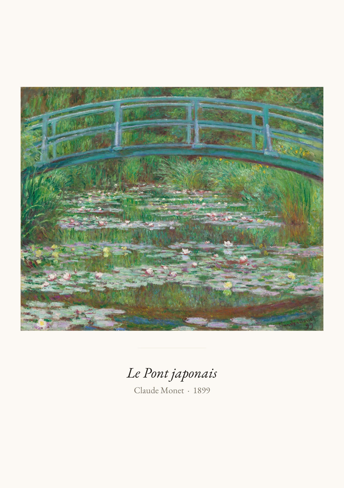 Le Pont japonais, Claude Monet | Affiche Art Premium