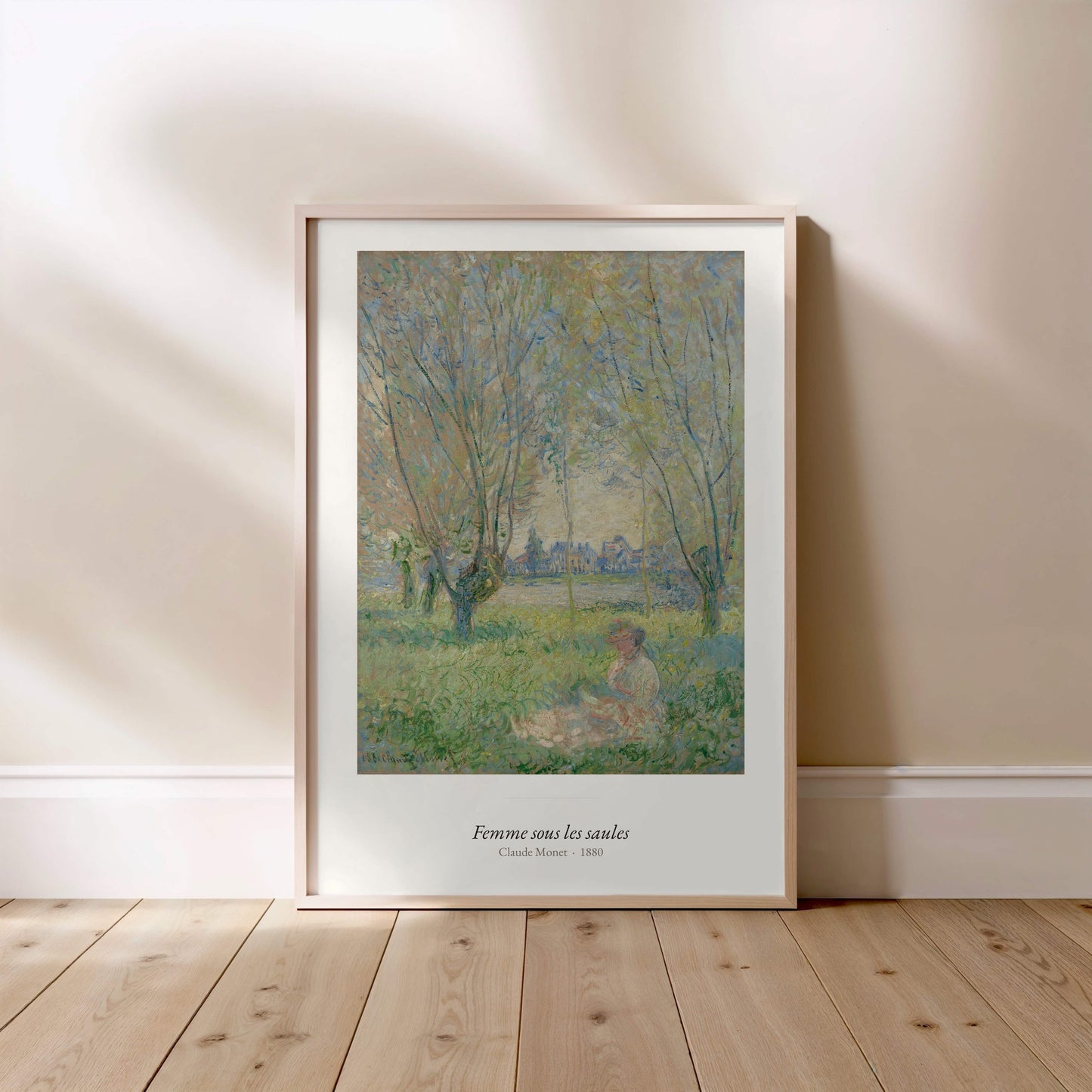 Femme sous les saules, Claude Monet | Affiche Art Premium