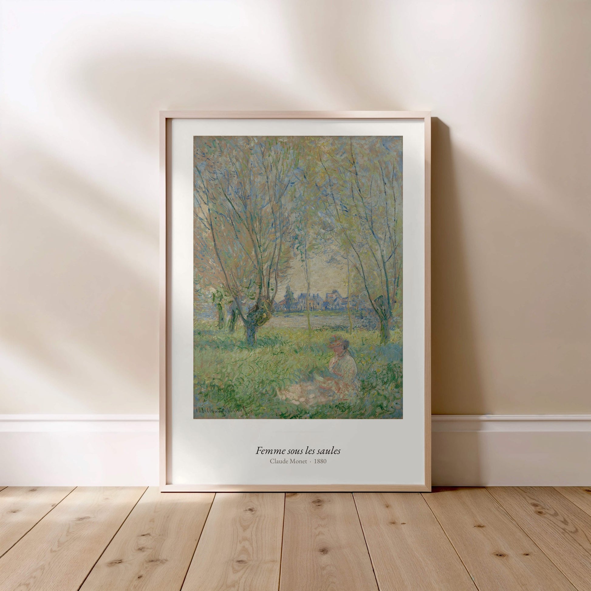 Femme sous les saules, Claude Monet | Affiche Art Premium