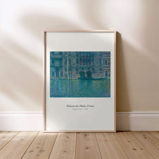 Palazzo da Mula, Venise, Claude Monet | Affiche Art Premium