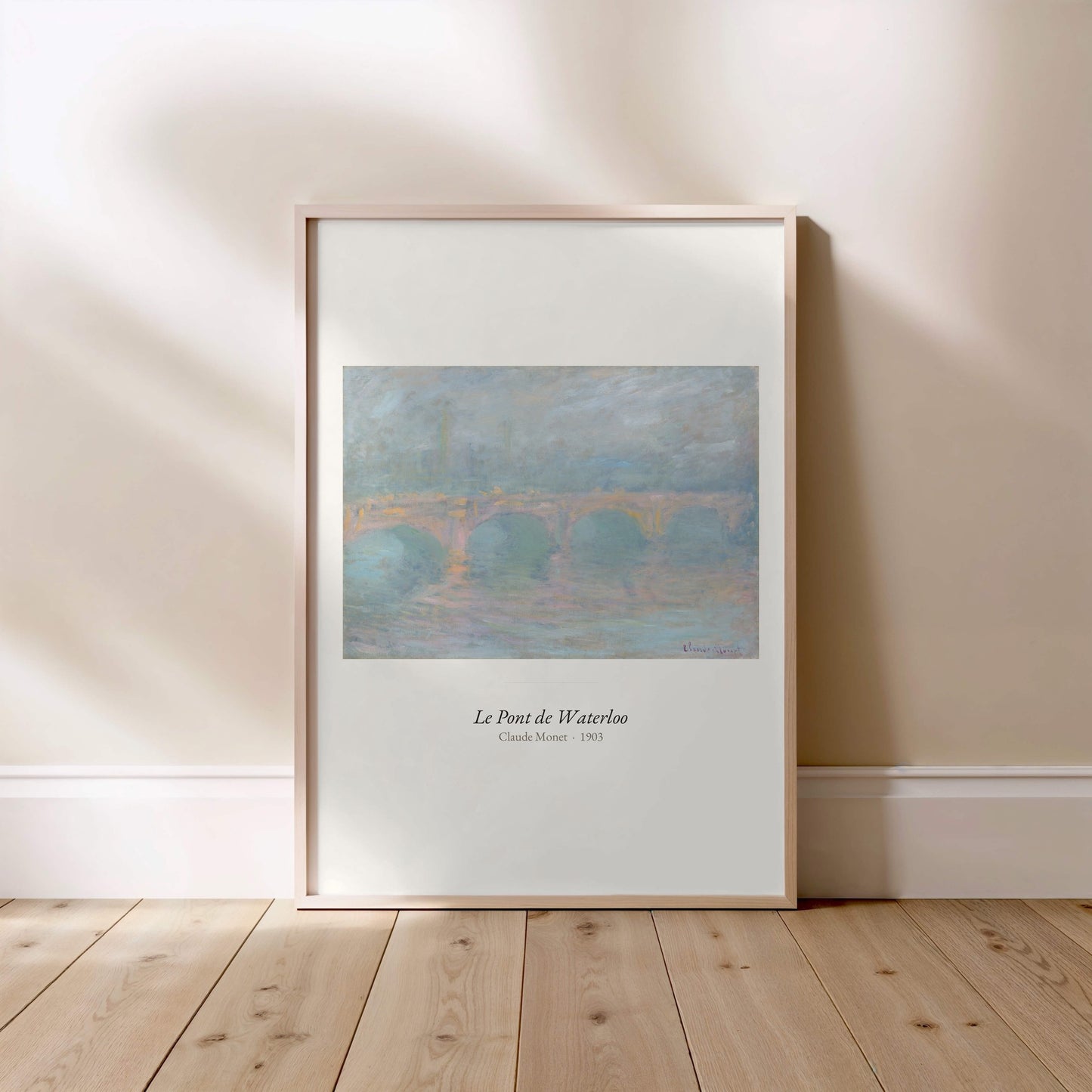 Le Pont de Waterloo, Claude Monet | Affiche Art Premium