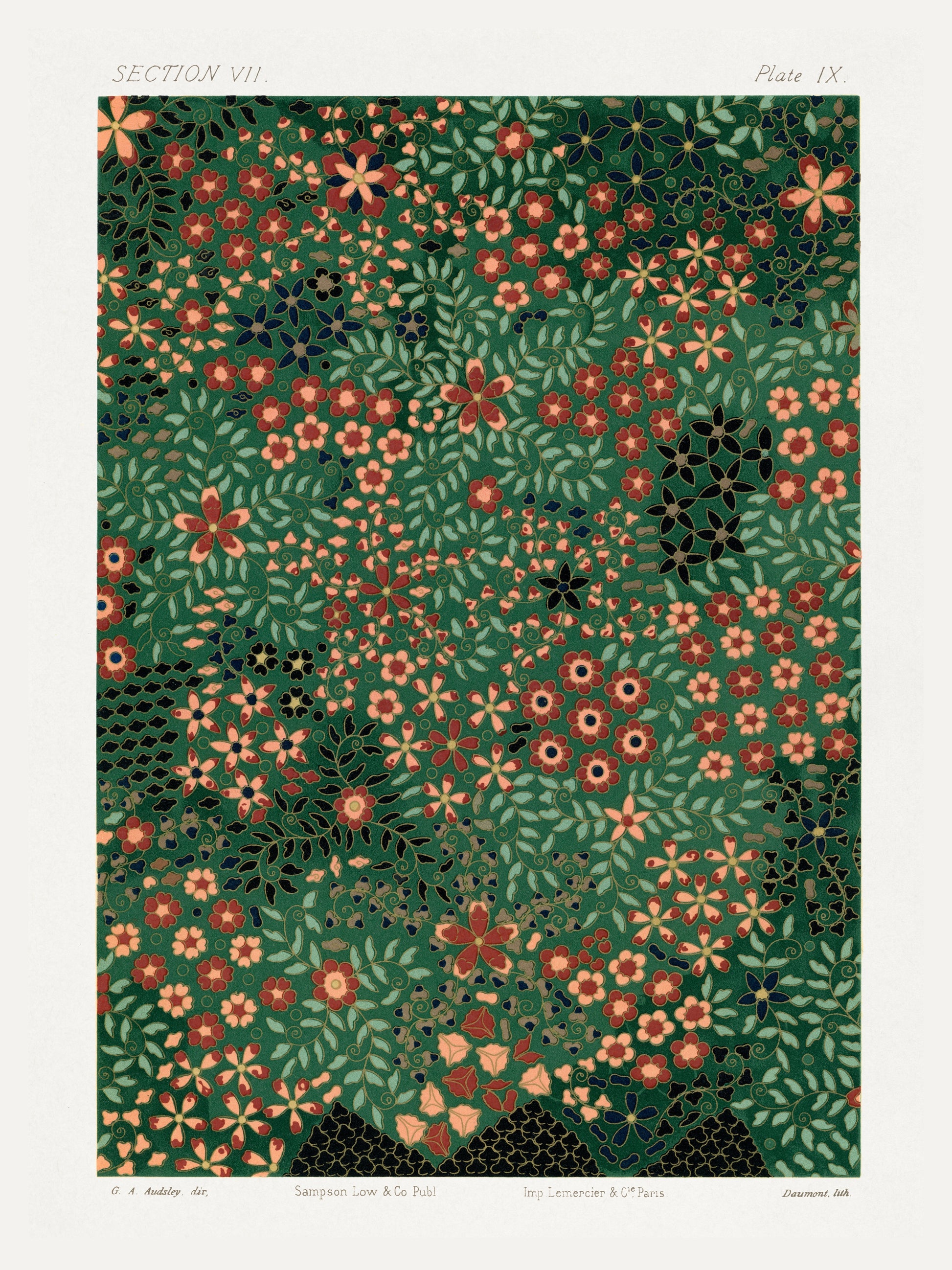 Motif Floral Japonais Section VII - Estampe Florale Art du Japon