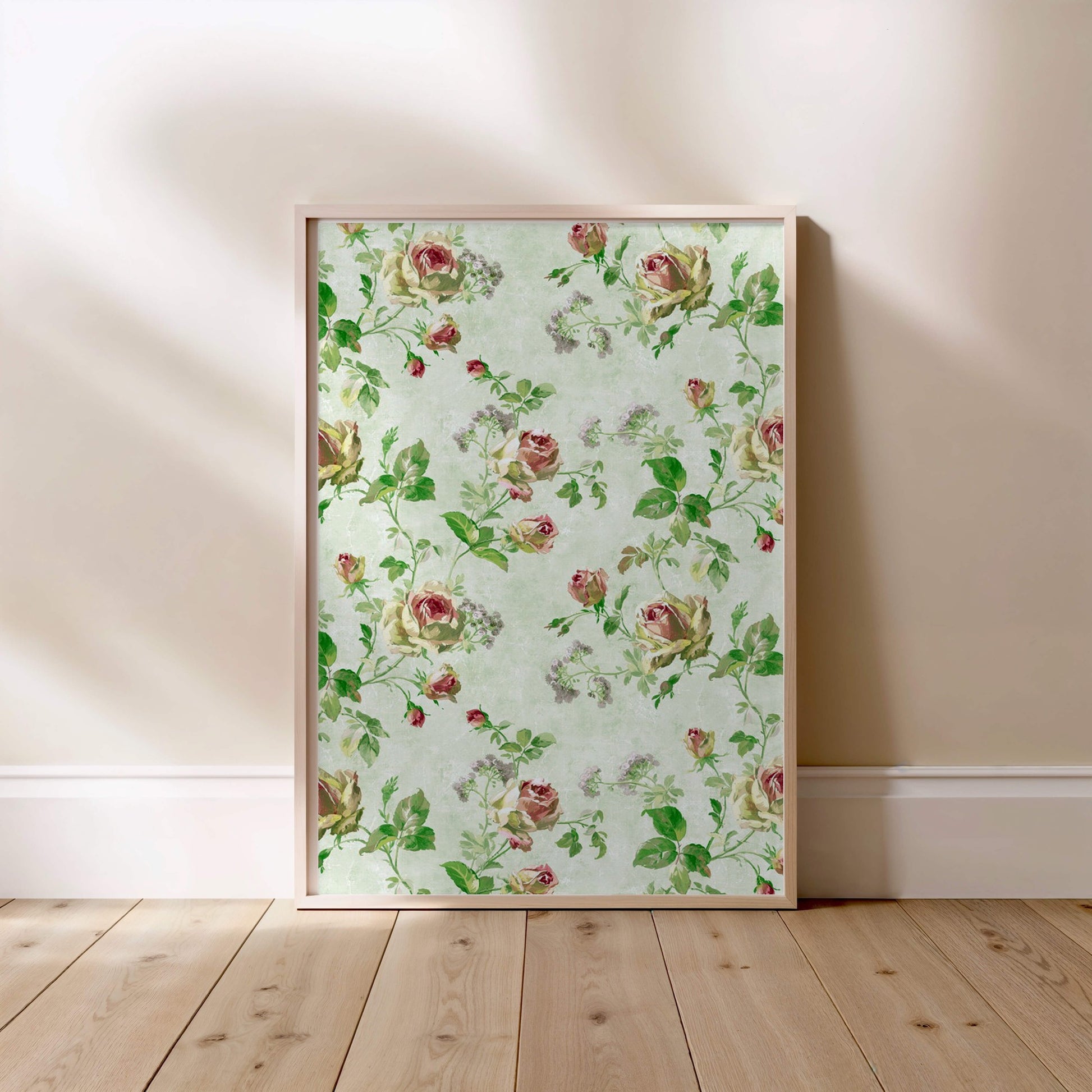 Motif de roses | Affiche Art Botanique Premium