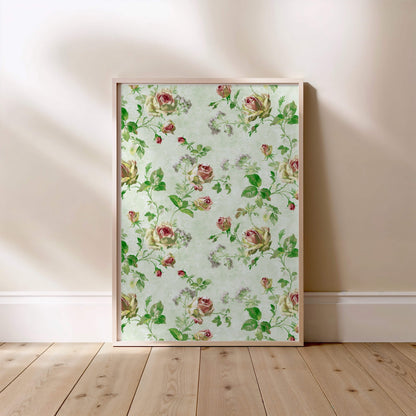 Motif de roses | Affiche Art Botanique Premium