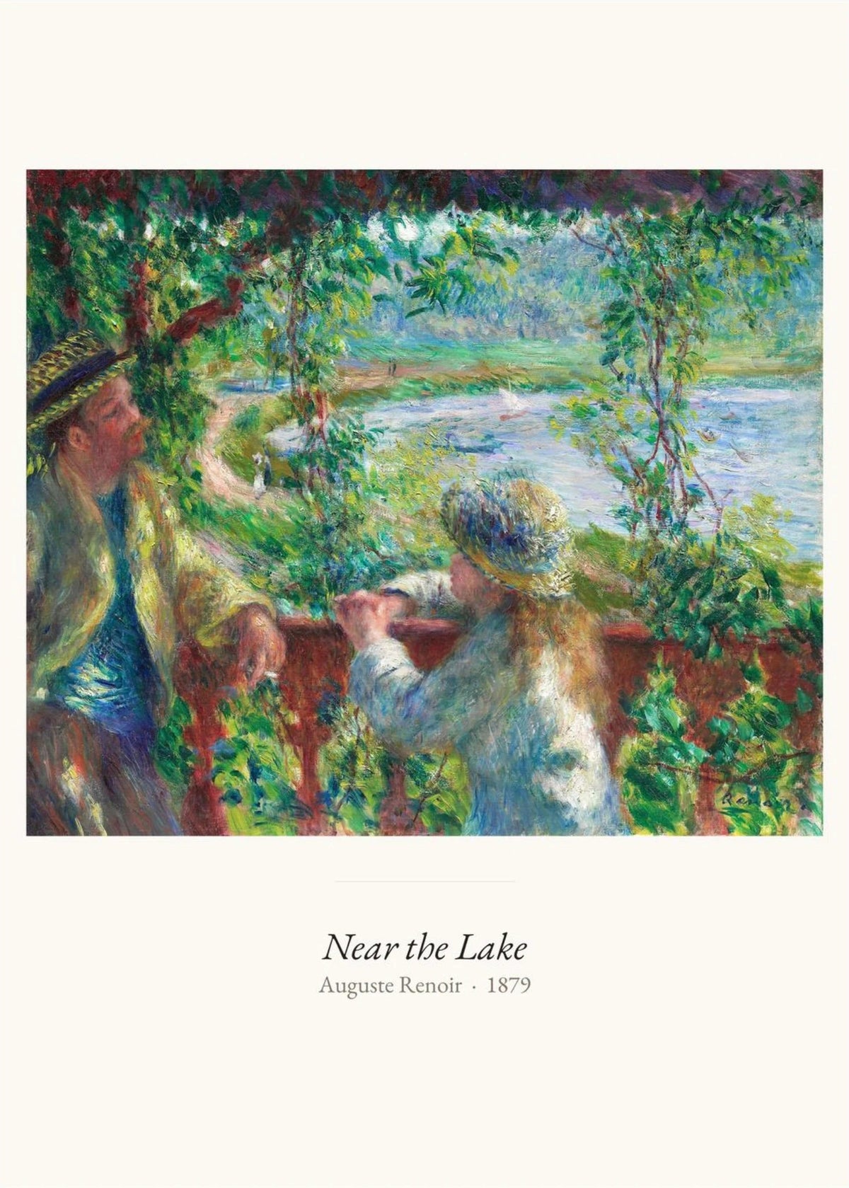 Near the Lake, Auguste Renoir | Affiche Art Premium, l'affiche seule, papier épais mat éco-responsable