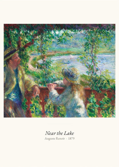 Near the Lake, Auguste Renoir | Affiche Art Premium, l'affiche seule, papier épais mat éco-responsable