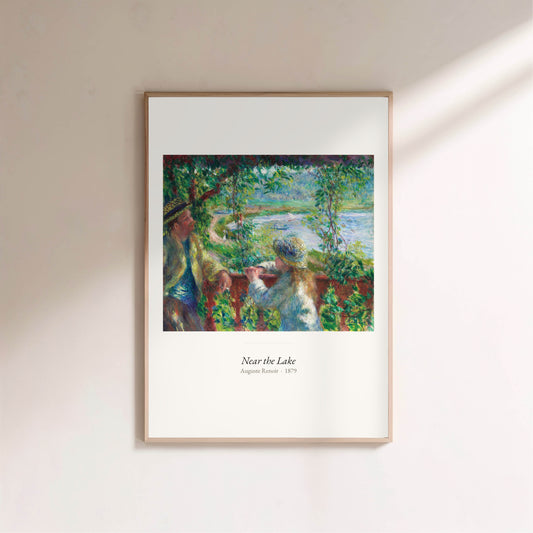 Near the Lake, Auguste Renoir | Affiche Art Premium en situation