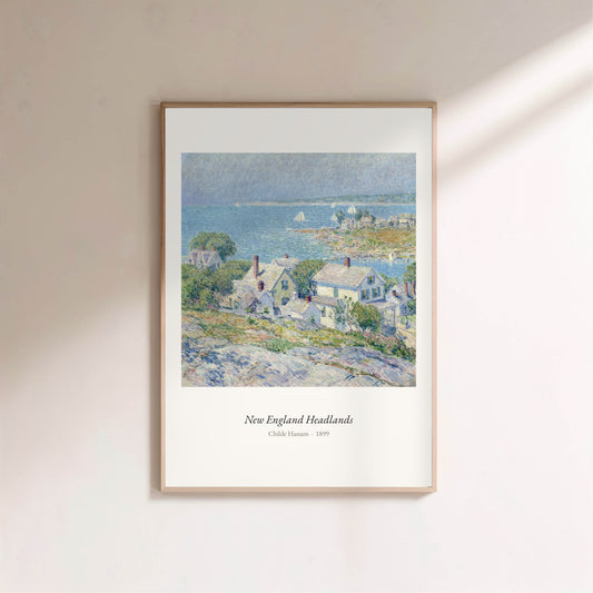 New England Headlands, Childe Hassam | Affiche Art Premium en situation