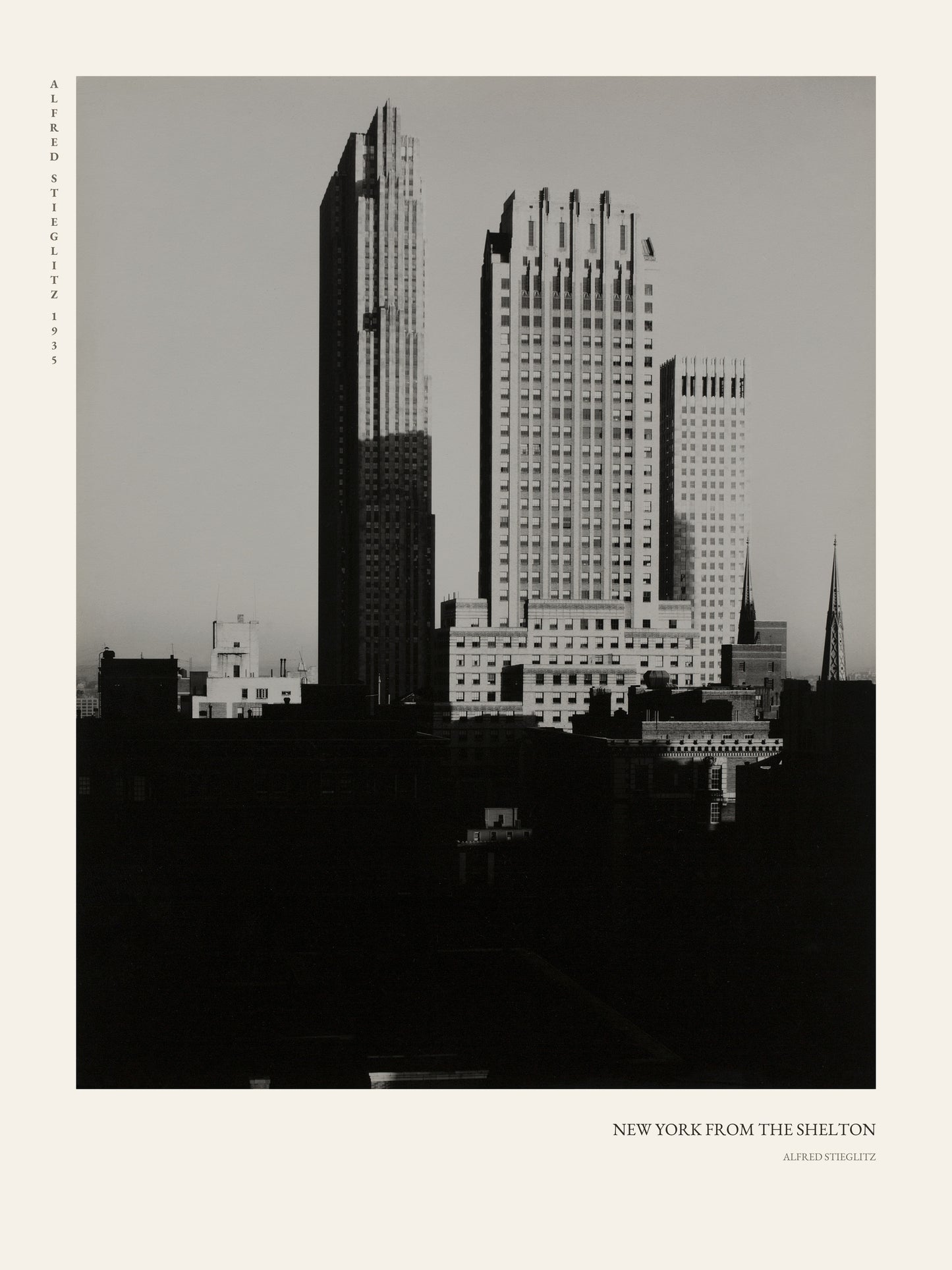New York depuis le Shelton - Alfred Stieglitz - Photographie d'Art