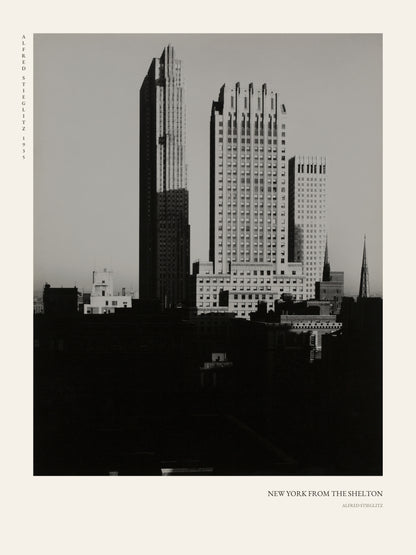 New York depuis le Shelton - Alfred Stieglitz - Photographie d'Art