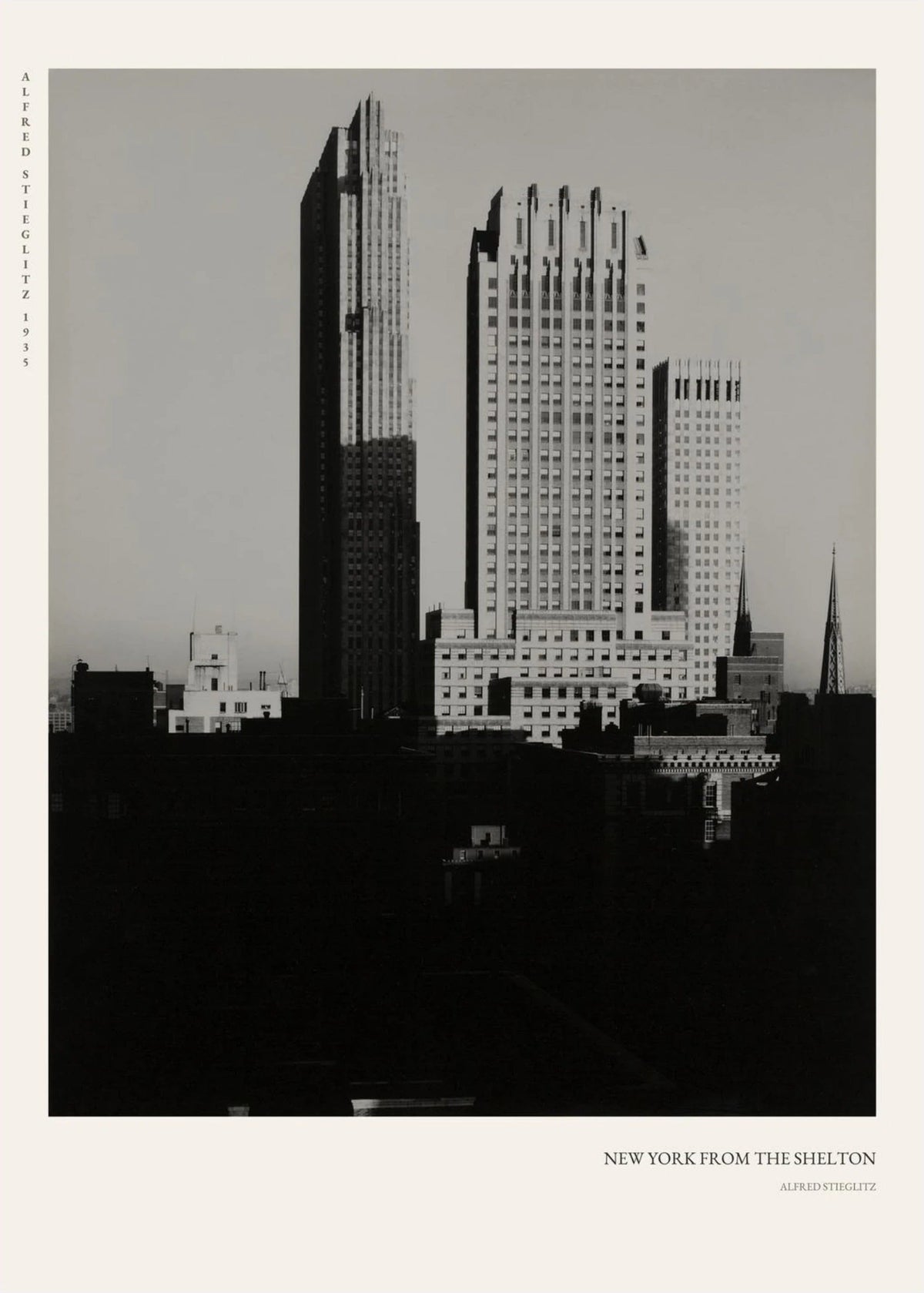 New York Shelton - Alfred Stieglitz - Affiche Photo d'Art, l'affiche seule, papier épais mat éco-responsable