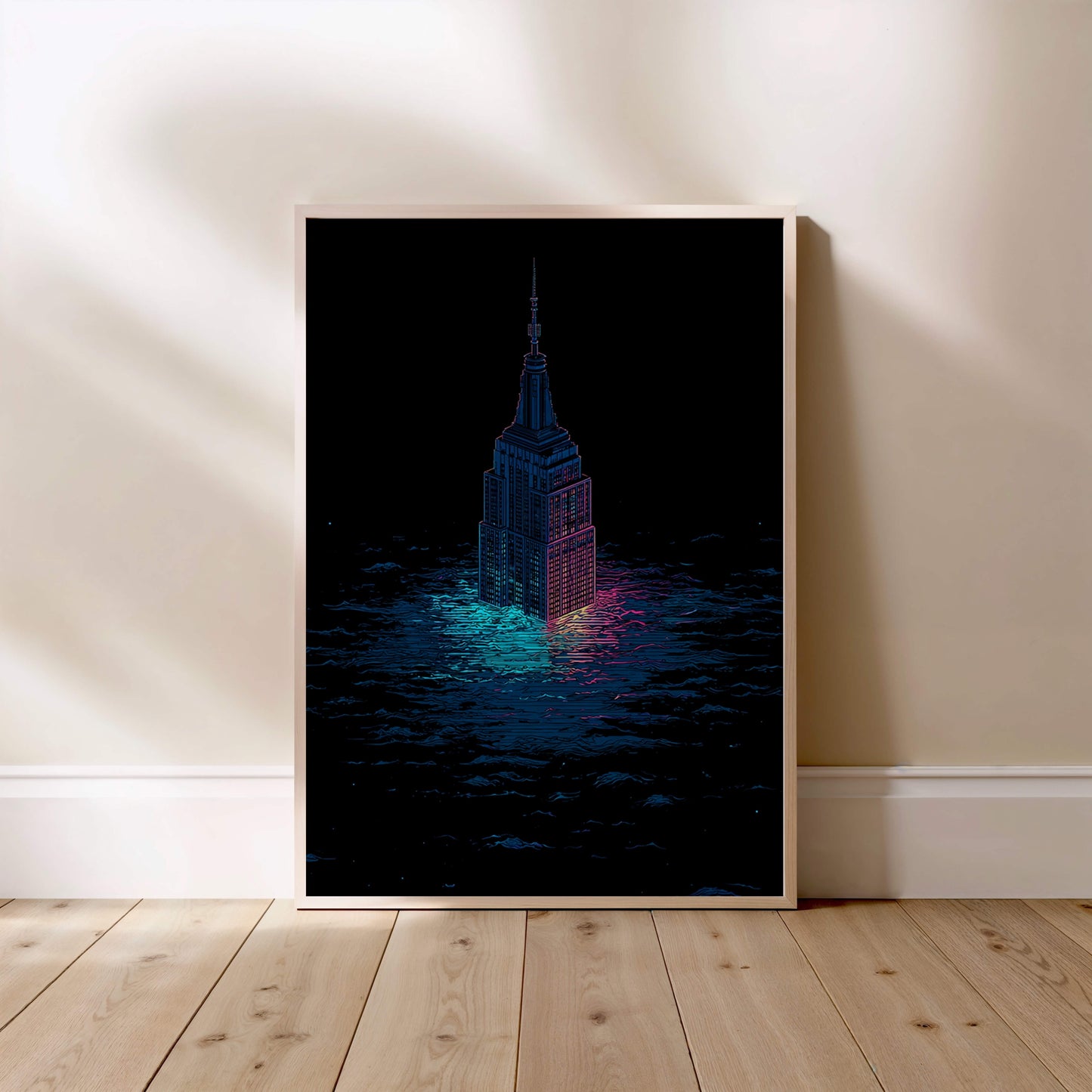 New York Underwater, affiche encadrée