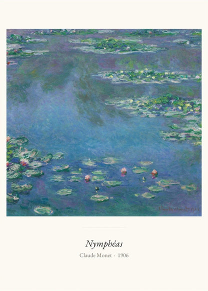 Nymphéas, Claude Monet | Affiche Art Premium, l'affiche seule, papier épais mat éco-responsable
