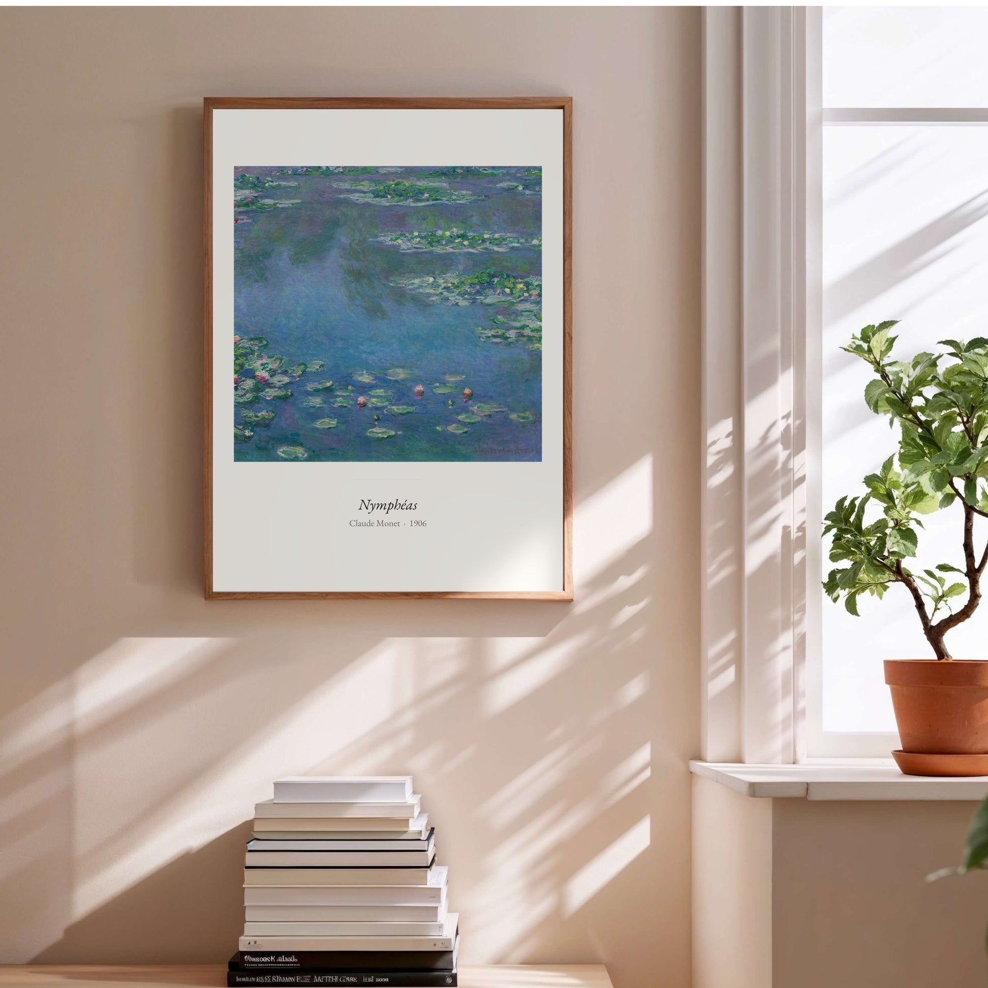 Nymphéas, Claude Monet | Affiche Art Premium en situation