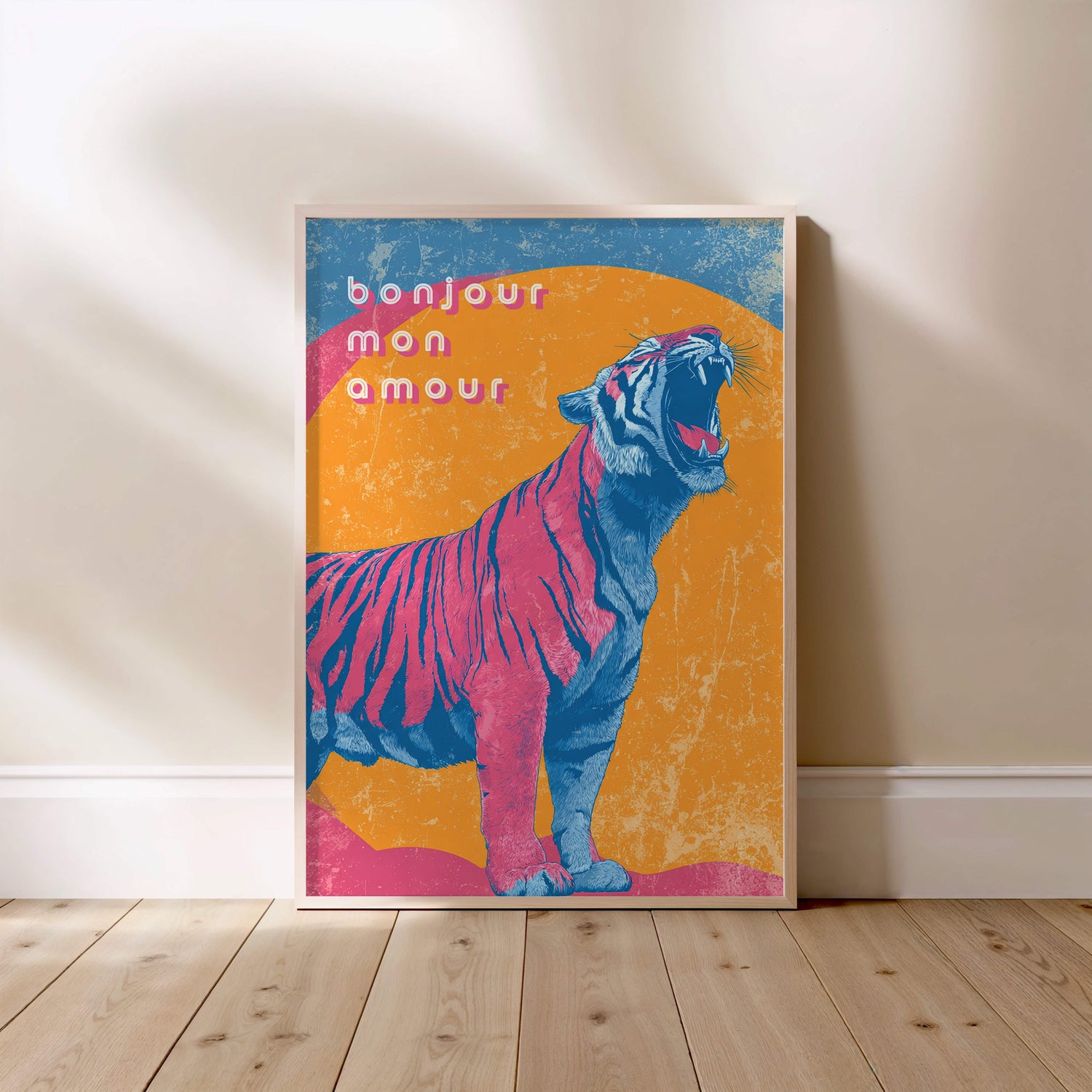 L'œil du tigre, affiche encadrée