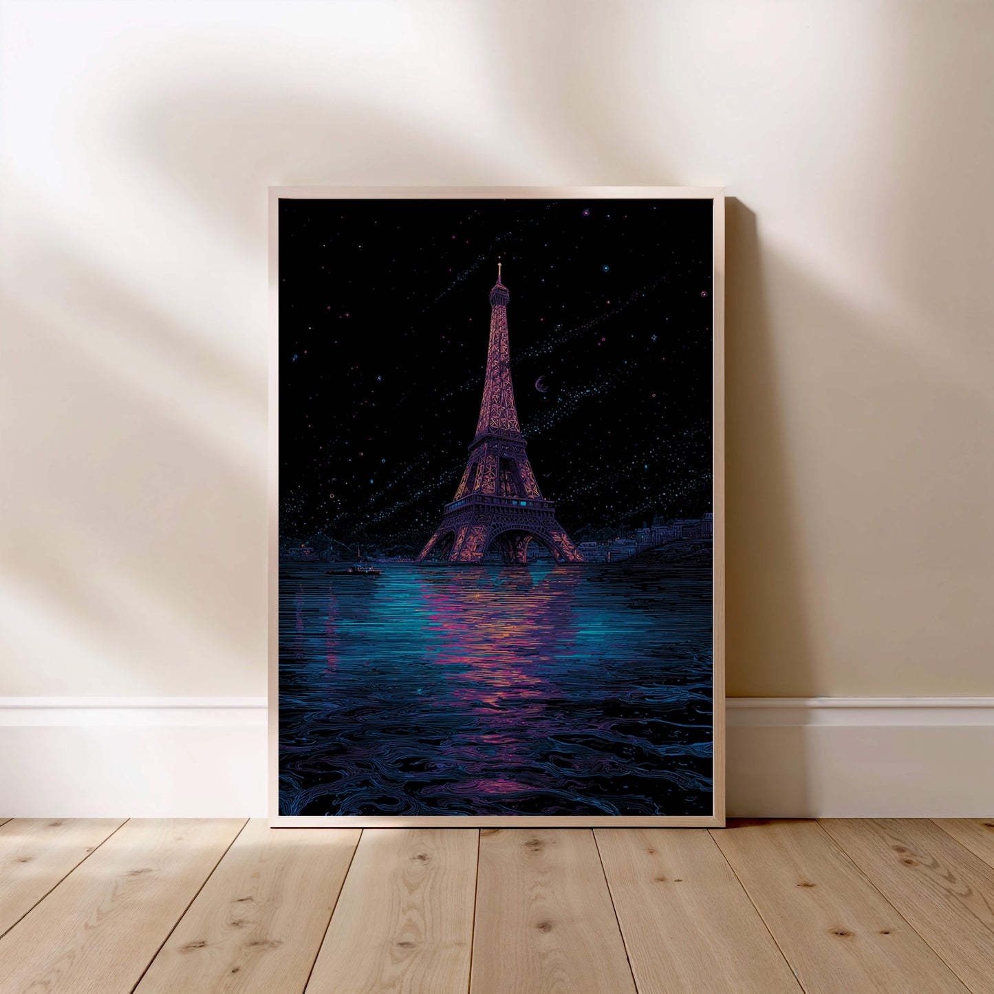 Paris Underwater, affiche encadrée