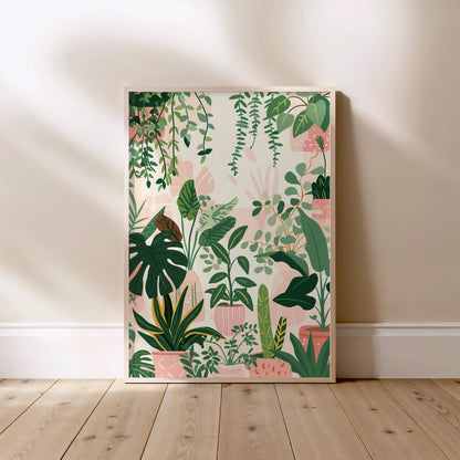 Pink Jungle, affiche encadrée